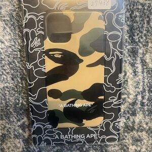 A Bathing Ape BAPE Yellow Camo iPhone 12 Mini Case